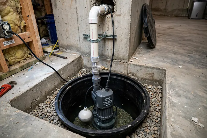 Sump pump installation cost USA