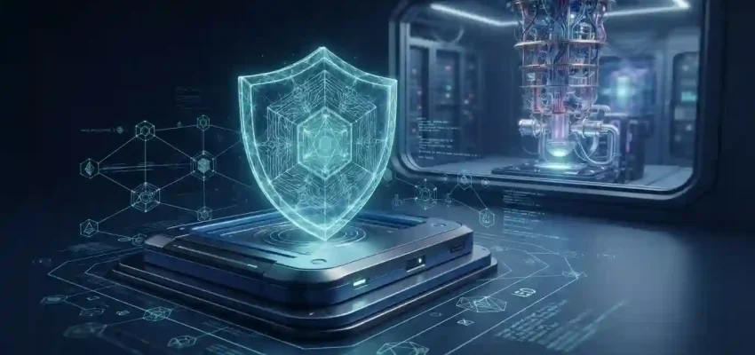 Digital cryptocurrency wallet protected by a cryptographic shield against future quantum computing threats