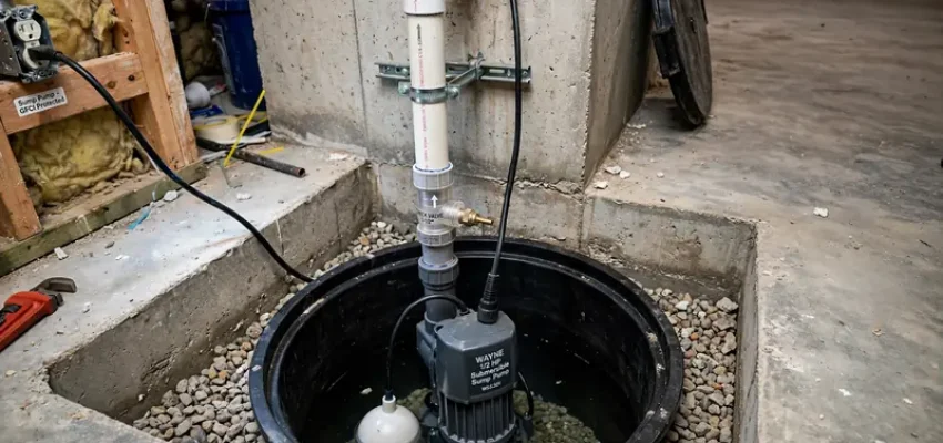 Sump pump installation cost USA